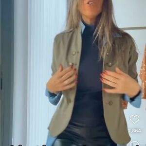 GinaTricot Blazer Military Buttons Marching Band Jacket